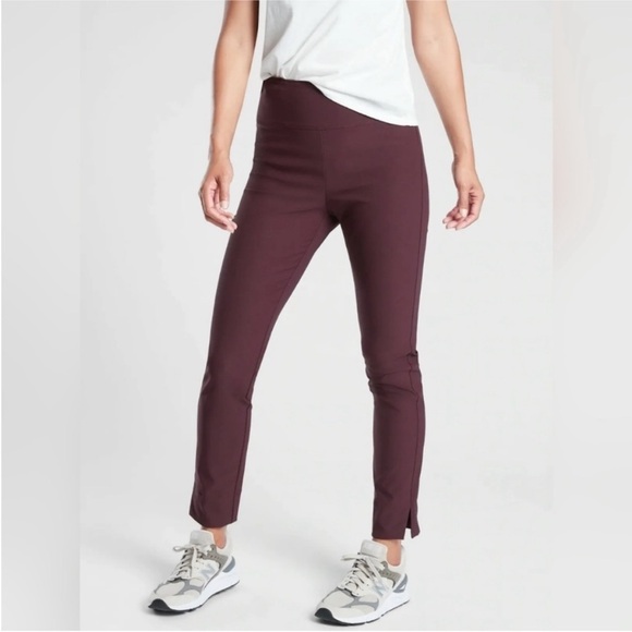 Women's Burgundy Pants - Picture 1 of 11